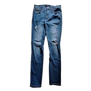 Aero High Rise Womens Size 6 Ripped Distressed Blue Jeans Regular